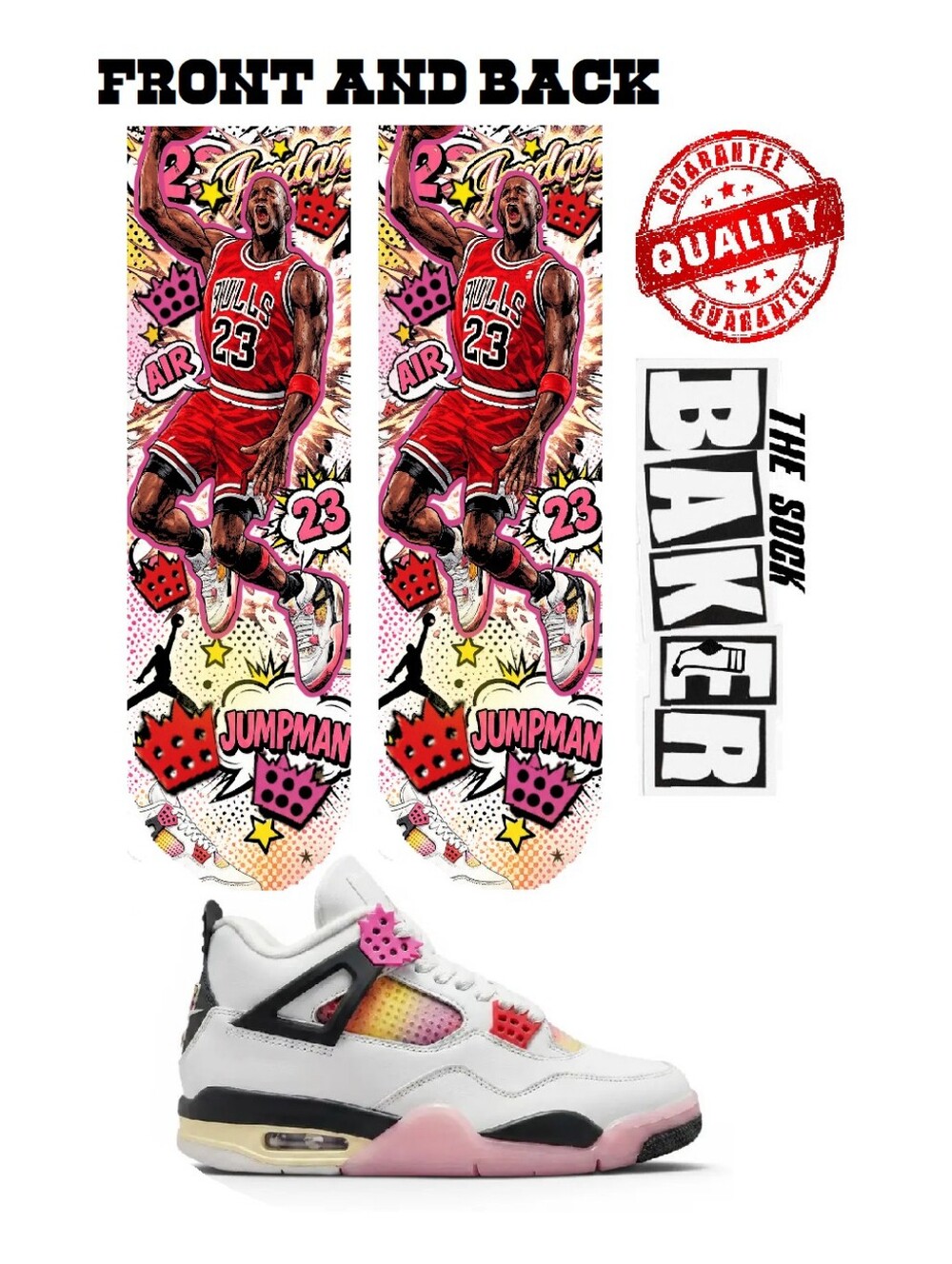 Jordan 4 Comic Socks To Match